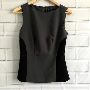 Banana Republic Factory Gray and Black Peplum (2)